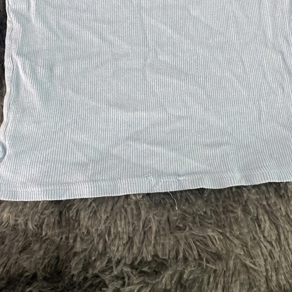 Baby blue ribbed tank top - Picture 8 of 16